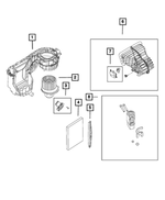 68270199AA - Air Conditioners and Heaters: Air Inlet Housing for Mopar Image