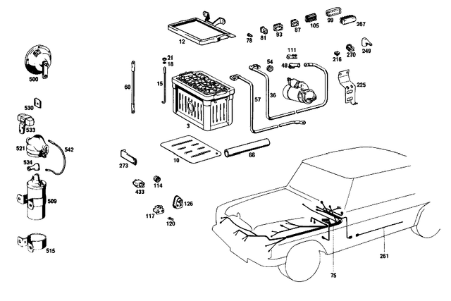 1115400807 - : Wiring Harness for Mercedes-Benz Image