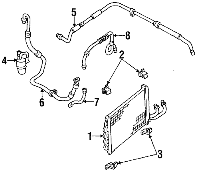 YJ333 - HVAC: Condenser for Ford: Tempo | Mercury: Topaz Image
