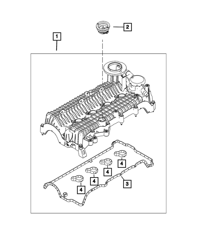 « 68632630AA – 1.3L Turbo; Engine : Culasse Couvercle pour Mopar Image »