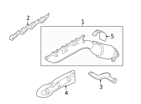 Exhaust Manifold for 2015 Hyundai Equus #0