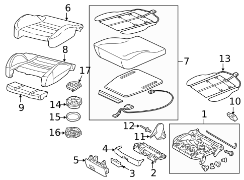 Front Seat Components for 2012 Audi A6 #1