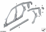 41007427488 - Bodywork: Side Frame, Center Right for BMW Image