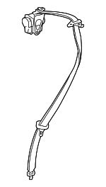 7351060100B0 - Electrical: Center Seat Belt for Toyota Image