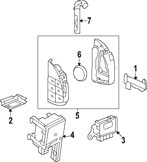 Keyless Entry Components for 2024 GMC Sierra EV #0