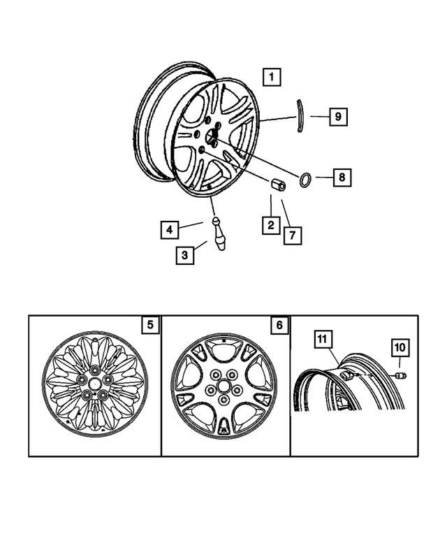 1TA06PAKAB - Wheels, Covers and Jacks: Aluminum Wheel for Mopar Image