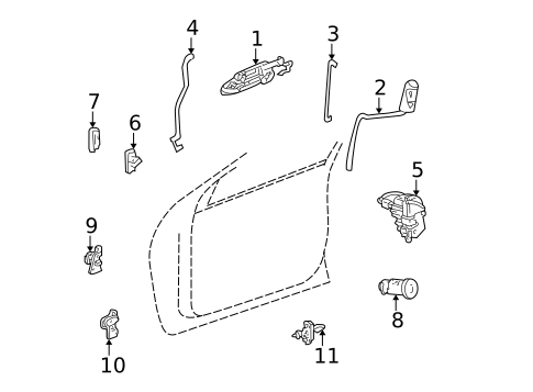 Front Door for 2001 Dodge Intrepid #0
