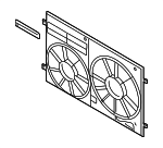 1K0121205AJ - Cooling System: Fan Shroud for Audi: A3, A3 Quattro, TT, TT Quattro, TT RS Quattro, TTS Quattro Image