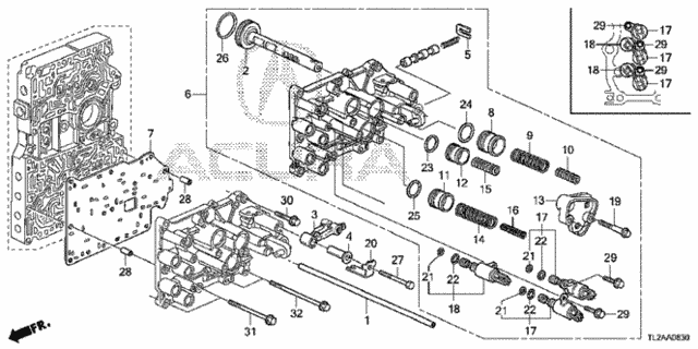 AT Servo Body (L4) for 2014 Acura TSX #0
