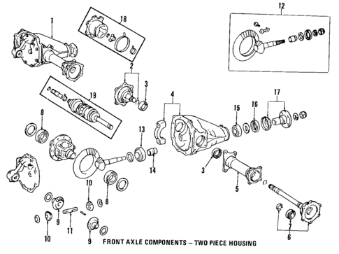 Front Axle for 1994 Toyota 4Runner #0
