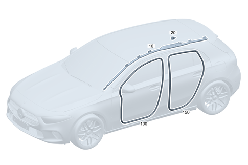 Head Side Air Bag, Door Edge Guard for 2026 Mercedes-Benz GLA35 AMG #0
