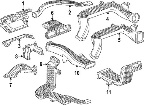 Ducts for 2023 GMC Canyon #0