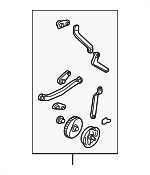 1K1898001 - HVAC: Lever Assembly for Volkswagen: CC, Eos, Golf, Golf R, GTI, Jetta, R32, Rabbit, Tiguan, Tiguan Limited Image