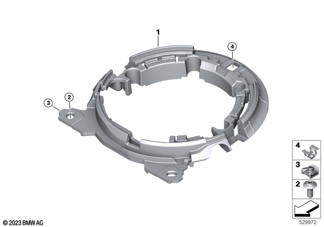 46631541516 - Frame and Mounting Parts: Retaining Ring, Tank Cover -  for BMW-Motorrad Image