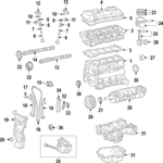 138010P030 - : Rocker Arms for Scion: iM, iQ, tC | Toyota: Avalon, C-HR, Camry, Corolla, Corolla iM, Highlander, Land Cruiser, Prius, Prius AWD-e, Prius Plug-In, Prius Prime, Prius V, RAV4, Sequoia, Sienna, Tacoma, Tundra Image