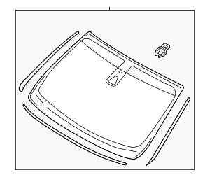 KA1Z5803100K - : Windshield for Lincoln: Nautilus Image