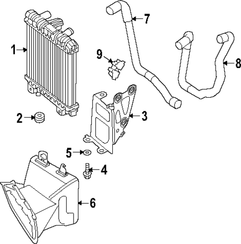 Radiator & Components for 2022 Volkswagen Golf R #3