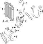 5WA122101AD - : Connector Hose for Volkswagen: Golf R Image