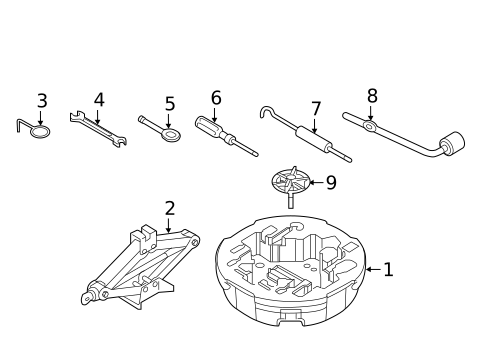 Jack & Components for 2015 Kia K900 #0