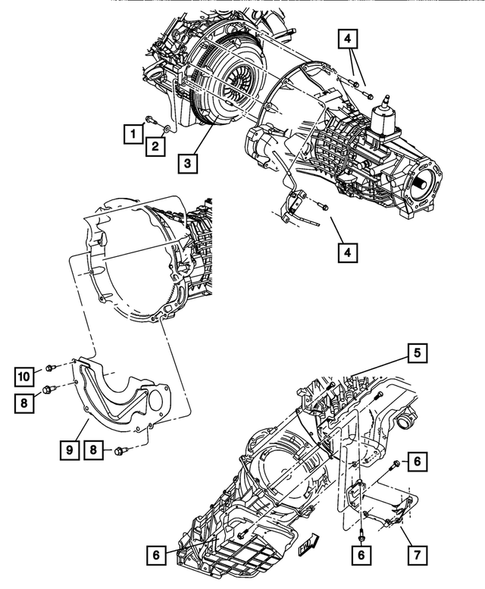 Clutch Housing for 2008 Dodge Dakota #0
