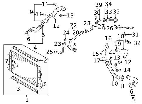 Intercooler for 2006 Volkswagen GTI #0
