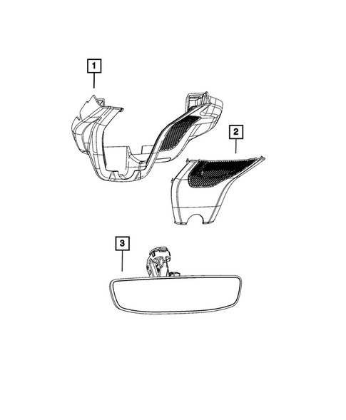 Glass and Interior Rearview Mirror for 2024 Dodge Charger Daytona #3