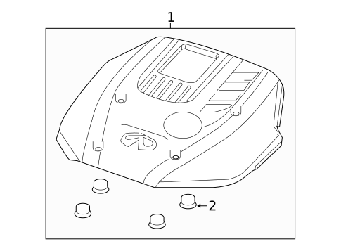 Engine Appearance Cover for 2018 INFINITI Q60 #0