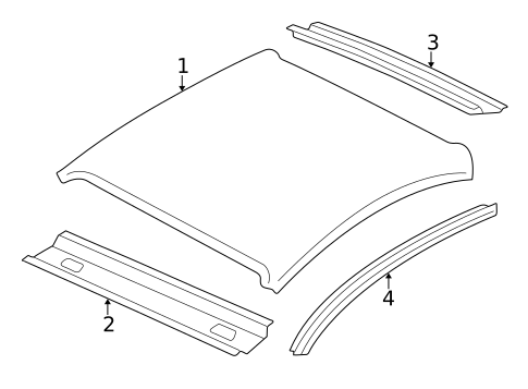 Roof & Components for 2001 Jaguar XK8 #0