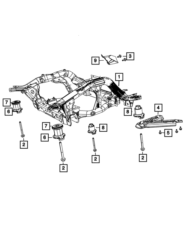 68044766AA - Front Suspension: Heat Shield for Mopar Image image