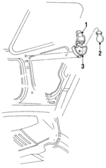 56006867 - Body: Bulb Shield for Dodge: B150, B250, B350, Ram 1500, Ram 2500, Ram 3500 | Jeep: Grand Cherokee, Grand Wagoneer Image