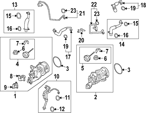 Turbocharger & Components for 2025 Porsche Panamera #0