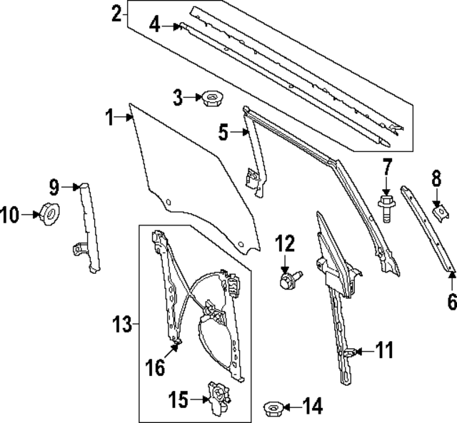 M2DZ7823200A - : Window Regulator for Ford Image