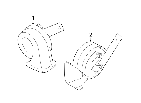 Horn for 2021 Nissan Qashqai #0