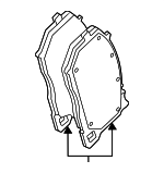 4M0698151BM - : Disc Brake Pad Set for Audi Image