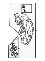4M0615108BP - : Disc Brake Caliper for Audi Image