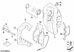 34112283161 - : Caliper Housing Left for BMW Image