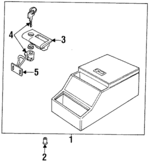 BTR8528 - Body: Console Assembly for Land Rover: Defender 90 Image