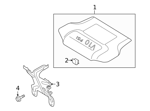 Hardware, Fasteners & Fittings for 2010 Audi R8 #2