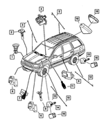 56041316AB - Electrical: Wheel Speed Sensor for Mopar Image