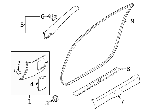 Interior Trim - Pillars for 2019 Nissan 370Z #0