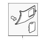 669001EA0A - Body: Cowl Trim for Nissan: 370Z, Z Image