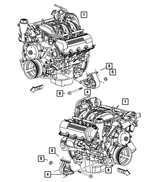 52021834AA - Engine Mounting: Engine Mount Insulator, Right for Mopar Image