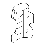 51111970389 - Body: Bumper Cover Holder for BMW: 525i, 528i, 530i, 540i, 740i, 740iL, 750iL, 840Ci, 850Ci, 850CSi, 850i, M5 Image