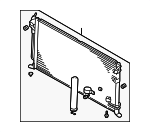 MN185362 - : Condenser for Mitsubishi: Lancer Image