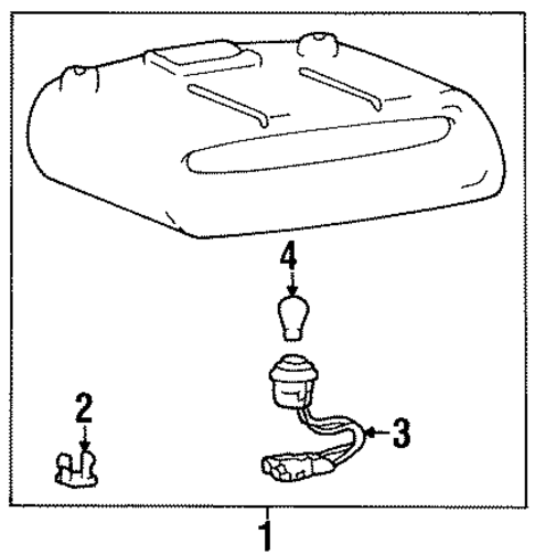 High Mounted Stop Lamp for 2000 Hyundai Elantra #0