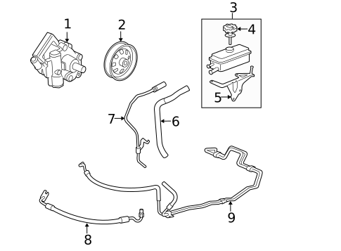 Pump & Hoses for 2009 Pontiac G6 #0