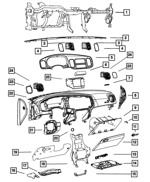 Instrument Panel for 2015 Dodge Charger #0