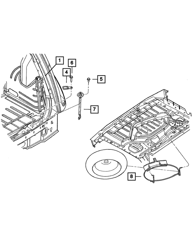 5027006AB - Wheels: Cargo Tie Down Loop for Mopar Image