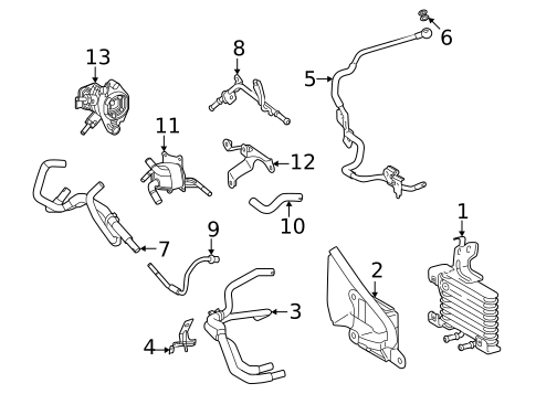 Trans Oil Cooler for 2025 Lexus NX350h #1