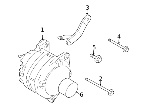 Alternator for 2015 INFINITI QX50 #1